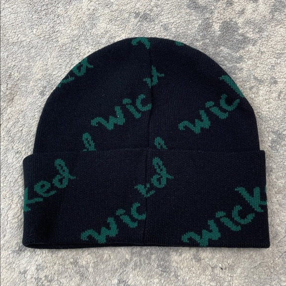 NWT Eugenia Kim x Wicked Frances Beanie Wool Knit Hat Black Green Logo main image 4
